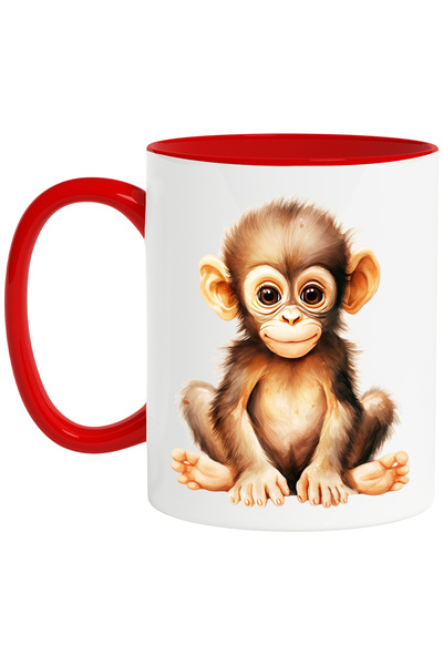 StoryGift Romania Cana cu un pui de cimpanzeu | ilustratie | timid | jucaus |...