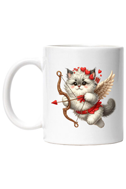 StoryGift Romania Cana cu o pisicuta grasuta | blanoasa | Cupidon | ilustrati...
