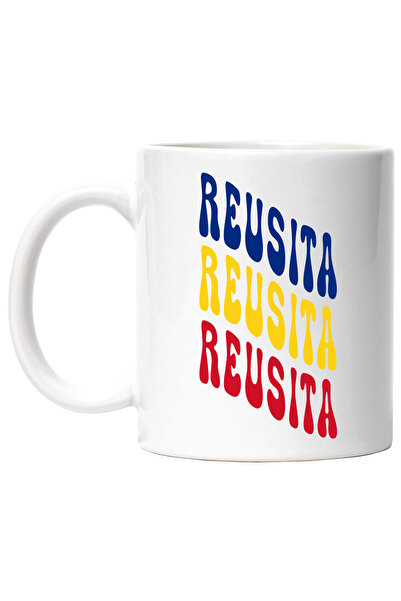 StoryGift Romania Cana Cuvantul Reusita, in Culorile Steagului Romaniei, Rosu...