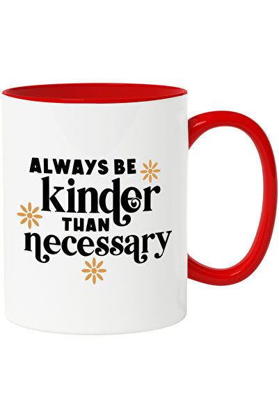 StoryGift Romania Cana cu floricele si textul "Fii mai bun decat este necesar...