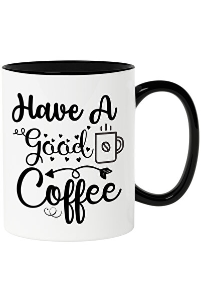 StoryGift Romania Cana cu inimioare si textul "Have a good coffee" - ia o caf...