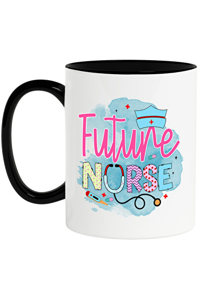 StoryGift Romania Cana cu mesajul "Future nurse", profesie, ilustratie, munca...