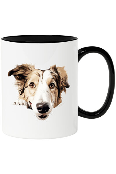 StoryGift Romania Cana cu un catel curios | ilustratie | maro | alb | canin |...