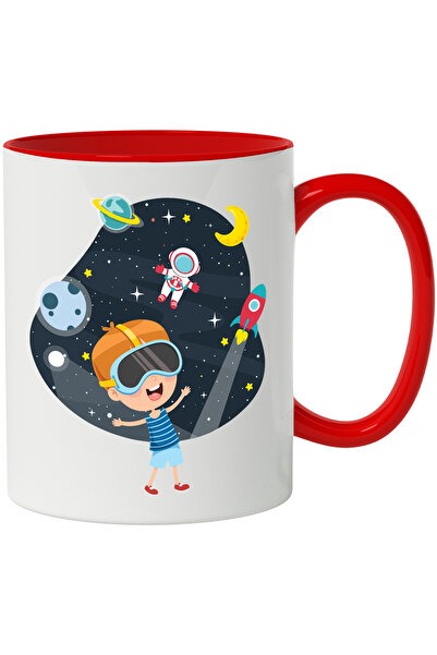 StoryGift Romania Cana Cu Copil, Spatiu, Astronaut, Racheta, Planete, Luna, S...