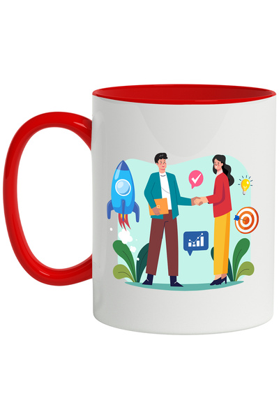 StoryGift Romania Cana Cu Intelegere, Racheta, Plante, Tinta, Multicolor 330 ...