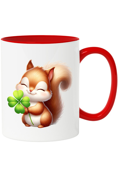 StoryGift Romania Cana cu o veverita fericita | ilustratie | norocoasa | trif...