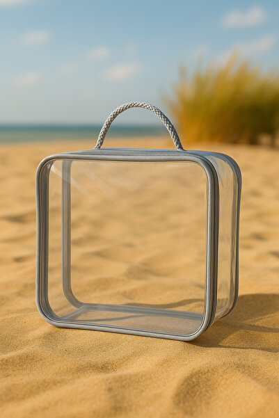 HİG HOME Transparent Beach Bag | Waterproof Organizer | Multi-Purpose Use