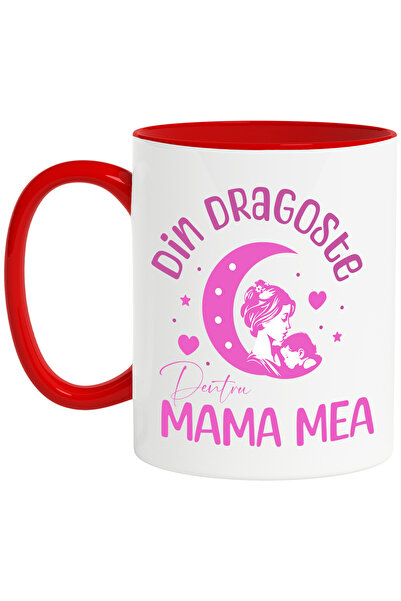 StoryGift Romania Cana din dragoste pentru mama mea iubire, 330ml, Ceramic cu...