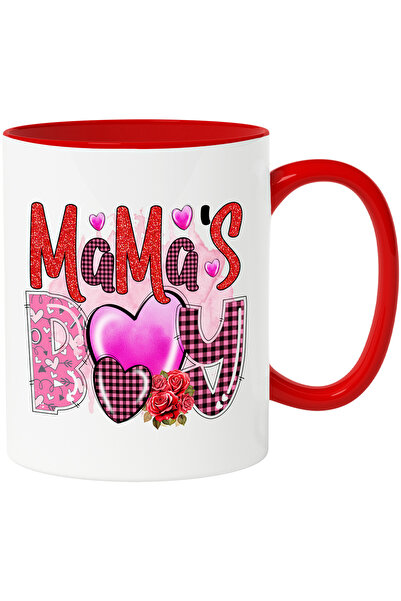 StoryGift Romania Cana cu mesajul "Mama's Boy", baiatul mamei, Valentine's Da...