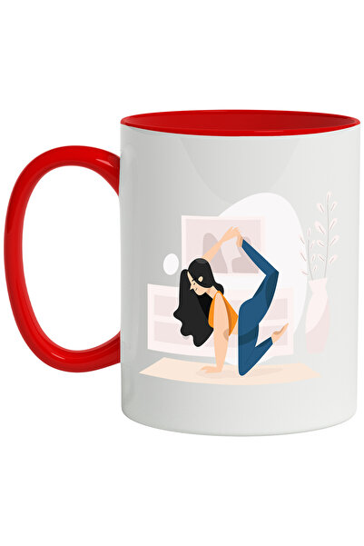 StoryGift Romania Cana Cu Yoga, Tablou, Planta, Saltea, Iubitori De Sport, Fi...