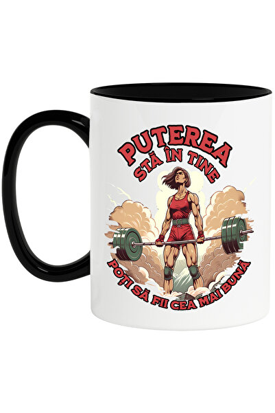 StoryGift Romania Cana Femeie puternica motivational puterea sta in tin, 330m...