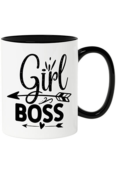 StoryGift Romania Cana cu inimioara si textul "Girl boss" - fata sefa afacere...