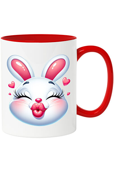 StoryGift Romania Cana cu o iepuroaica vesela care da un pupic | ilustratie |...