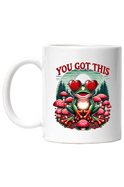 StoryGift Romania Cana cu mesajul "You got this", broscuta vesela, inimioare,...
