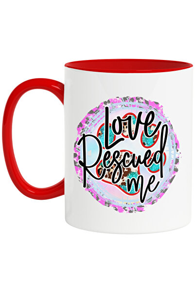 StoryGift Romania Cana cu mesajul "Love Rescued me", caine, animal de compani...