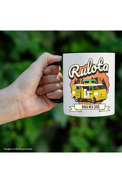 StoryGift Romania Mug caravan my new home adventure travel family, 330ml, Ceramic with Handle N, With, STG