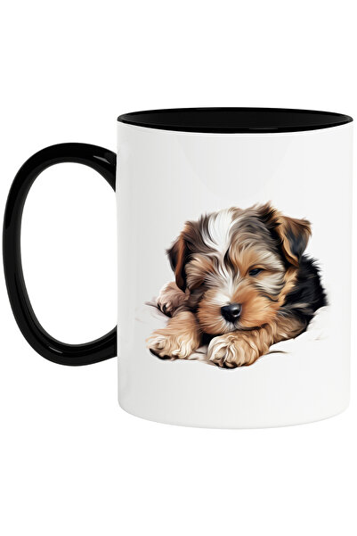 StoryGift Romania Cana cu un catelus care pare adormit | ilustratie | obosit ...