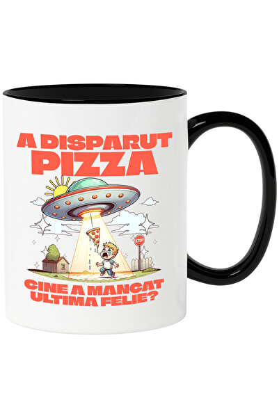 StoryGift Romania Cana cu Nava Spatiala Curte Copil Cu Felie DE Pizza Rapire ...