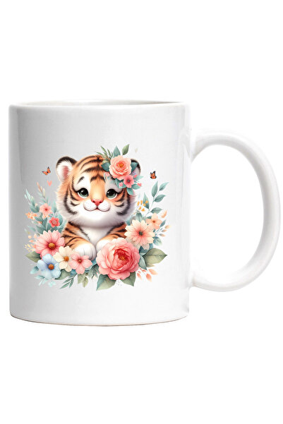 StoryGift Romania Cana cu o femela tigru | ilustratie | micuta | grasuta | fl...