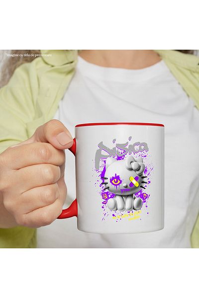 StoryGift Romania Horror cat mug I won't let you go anywhere furry animal lovers, 33, With,STG