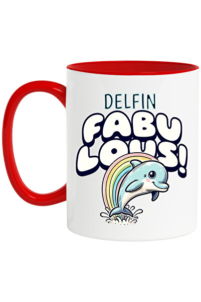 StoryGift Romania Cana Delfin fabulos, animal acvatic, copii, mare, 330ml, Ce...