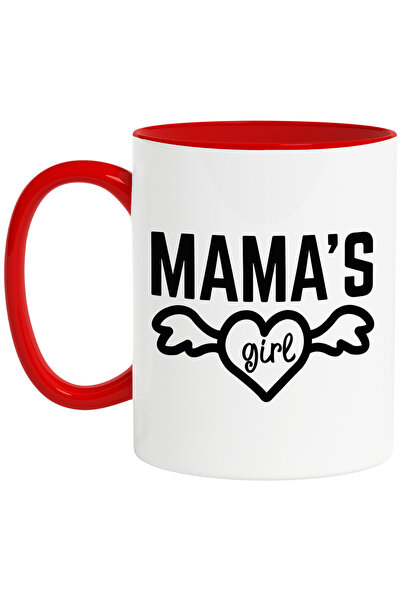 StoryGift Romania Κούπα με καρδιά και το κείμενο "Mama's girl" - αγάπη μητέρα...
