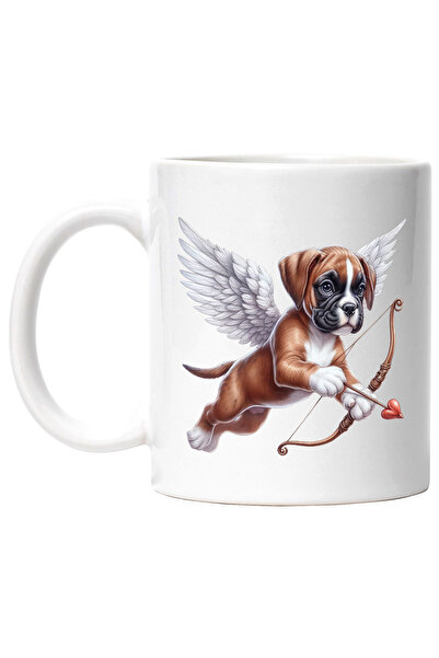 StoryGift Romania Cana cu un catelus timid Cupidon | ilustratie | aripi | zbo...