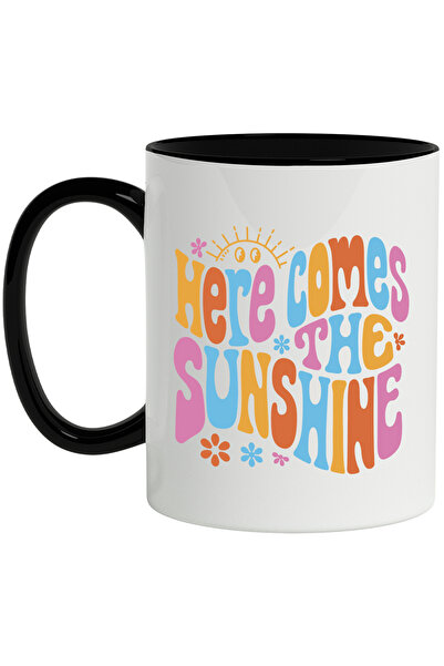 StoryGift Romania Cana Cu Mesaj In Engleza Here Comes The Sunshine, Hippie, M...