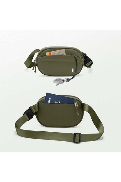 Tomtoc Sports bag with zipper, adjustable, Unisex, Tomtoc, T32 - Green