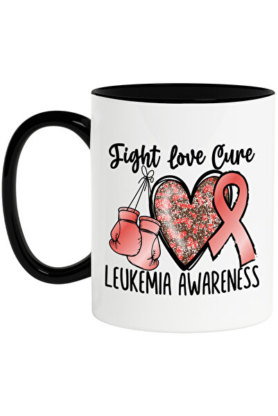 StoryGift Romania Cana cu mesajul "Fight, love, cure, leukemia awareness", il...