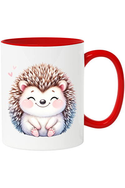 StoryGift Romania Cana cu un arici vesel | ilustratie | imbujorat | inimioare...