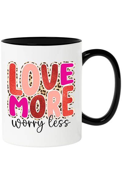 StoryGift Romania Cana cu mesajul "Love more, Worry less", iubeste mai mult, ...