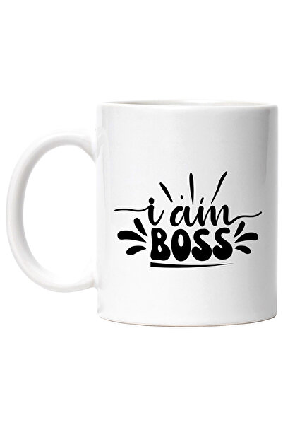 StoryGift Romania Cana cu mesajul in engleza "I am boss" - eu sunt sef cu Man...