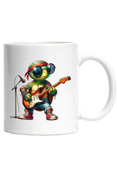 StoryGift Romania Cana cu o broasca testoasa tatuata care canta la chitara | ...