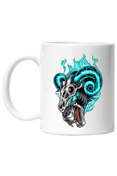 StoryGift Romania Cana Cu Craniu, Coarne, Pantera, Flacari, Colti, Multicolor...