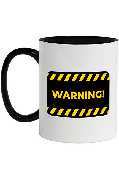 StoryGift Romania Cana Cu Mesaj In Engleza Warning, Atentionare, Semn, Multic...