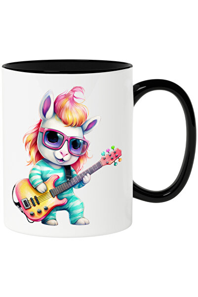 StoryGift Romania Cana cu un iepure rocker care canta la chitara | ilustratie...