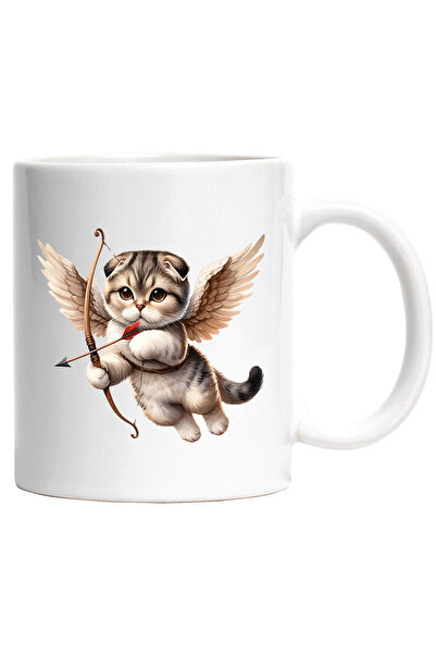 StoryGift Romania Cana cu o pisicuta care trage cu arcul | aripi | pentru iub...
