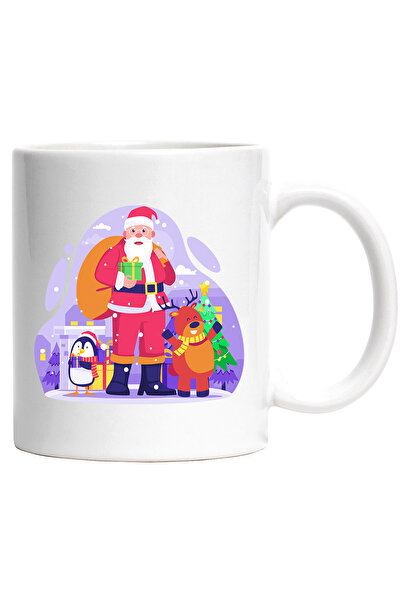 StoryGift Romania Cana Cu Mos Craciun, Iarna, Pinguin, Ren, Brad, Sarbatori, ...