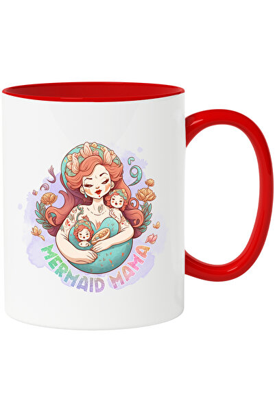 StoryGift Romania Mug with a mermaid and two children with the message "Merma...