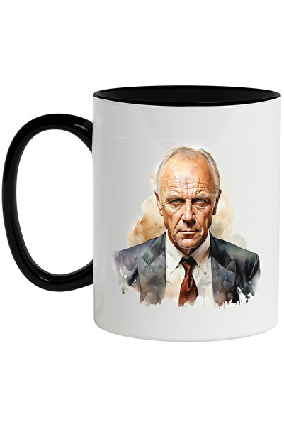 StoryGift Romania Cana Cu Anthony Hopkins, Actor, Iubitori De Filme, Multicolor 330 ml, Ceramica c, Cu Maner Negru