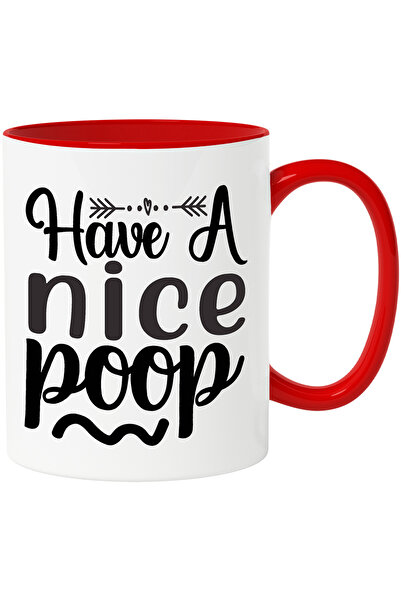 StoryGift Romania Cana cu mesajul in limba engleza "Have a nice p*op" cu Mane...