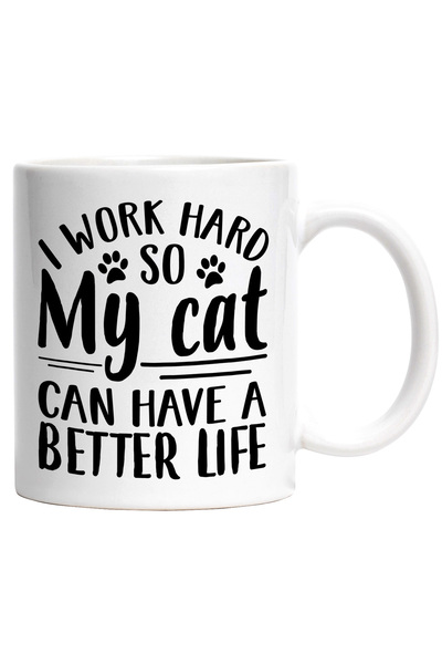 StoryGift Romania Cana pentru cei care muncesc din greu pentru ca pisicile lo...