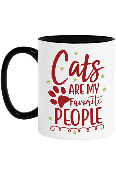 StoryGift Romania Cana pentru iubitorii de pisici cu textul "Pisicile sunt oa...