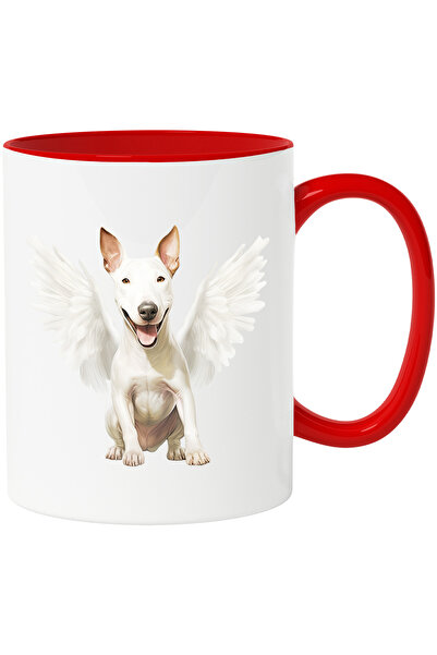 StoryGift Romania Cana cu un caine alb bucuros cu aripi albe | ilustratie | f...