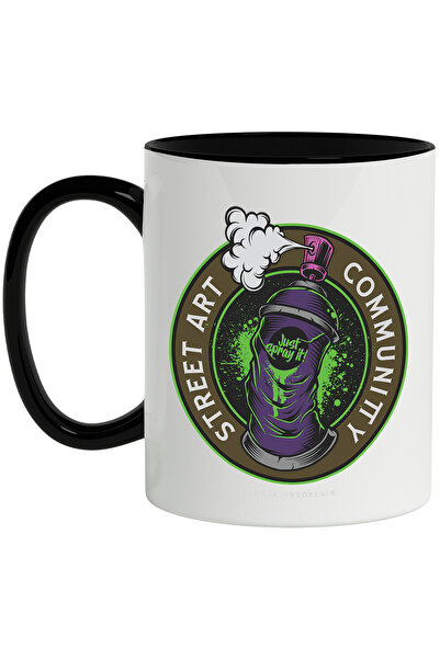 StoryGift Romania Cana Cu Mesaj In Engleza Street Art Community, Grafitti, Sp...