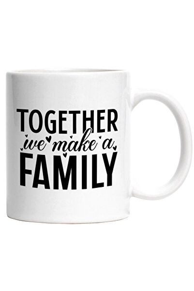 StoryGift Romania Cana cu inimioare si textul "Impreuna facem o familie" - in...