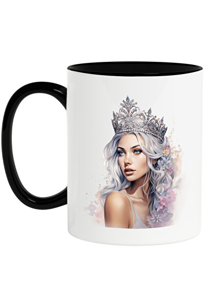 StoryGift Romania Cana cu o femeie frumoasa | ilustratie | regina | coroana |...