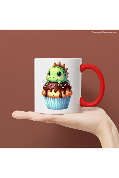 StoryGift Romania Cana cu un dinozaur micut, ilustratie, briosa, dulce, cioco...