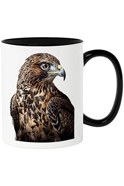 StoryGift Romania Cana cu Portret Pasare din Lateral, Pasare cu Pene Frumoas,...